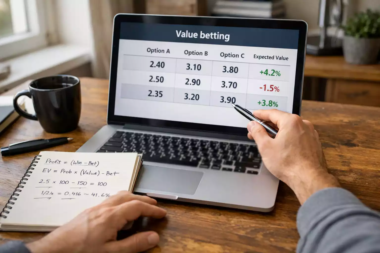 Vergelijking van quoteringen voor value betting analyse